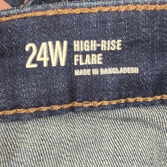 A.N.A - A New Approach Womens 24W 46x32 High Rise Dark Wash Flare Jeans NEW - Picture 3 of 6
